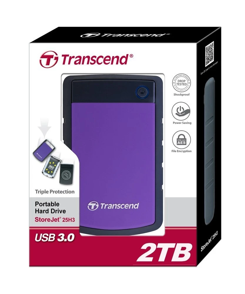 Transcend StoreJet H3P Purple 2TB