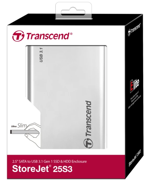 Transcend StoreJet 2.5" Aluminum case