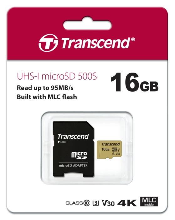 Transcend USD500S microSDHC 16GB