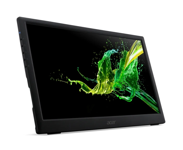 Acer PM161Qbu 15.6" Wide IPS Portable (1920x1080) FHD, 7ms, 100M:1 ACM, 220cd/m2, USB Type-C, Ultra Slim Portable Design, Micro USB, BLACK