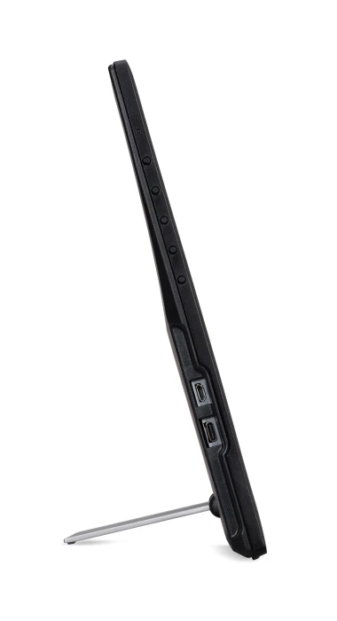 Acer PM161Qbu 15.6" Wide IPS Portable (1920x1080) FHD, 7ms, 100M:1 ACM, 220cd/m2, USB Type-C, Ultra Slim Portable Design, Micro USB, BLACK