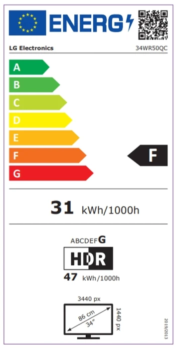 LG 34WR50QC-B 34" VA 100Hz