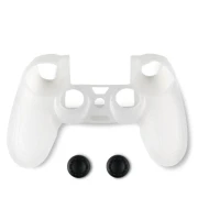 Протектор Spartan Gear Silicon Skin Cover + Thumb Grips за Dualshock 4, Прозрачен