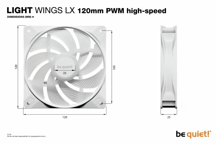 be quiet! LIGHT WINGS LX HS 3in1 W