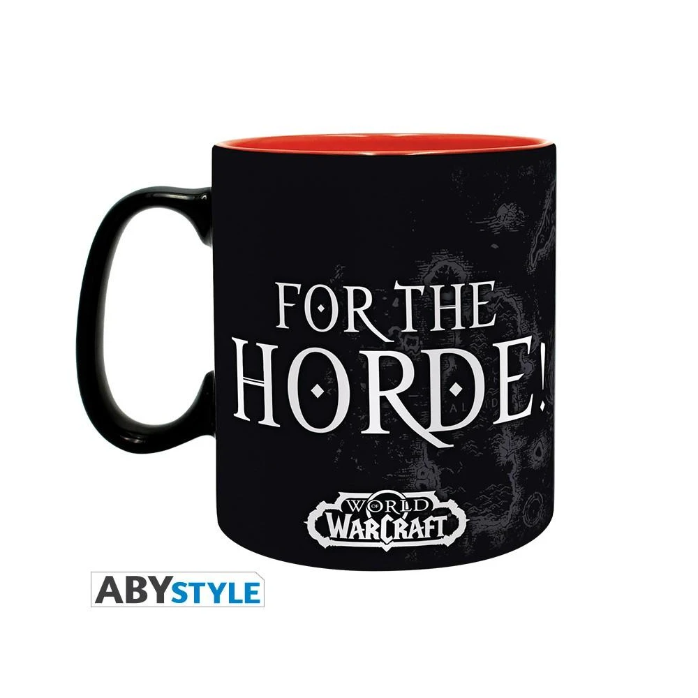 Чаша ABYSTYLE WORLD OF WARCRAFT - Horde, 460 ml, Черен