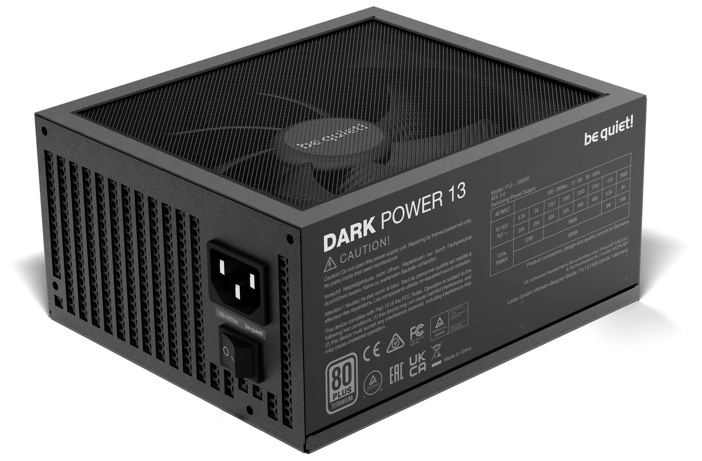 be quiet! DARK POWER 13 Titanium PCIe 5.0 1000W