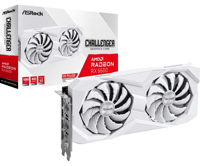 ASRock Radeon RX 6600 Challenger White 8GB