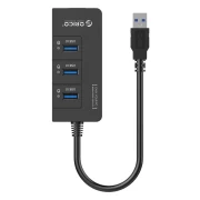 Orico хъб USB3.0 HUB 4 port + LAN - HR01-U3