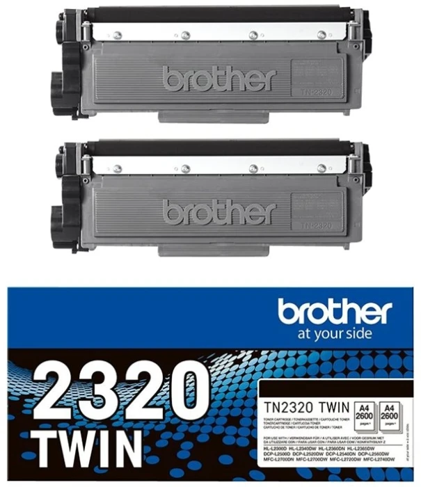 Brother TN-2320 Toner - 2 броя