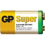Алкална батерия GP SUPER 6LF22, 6LR61, 9V, 1 бр. shrink, 1604A