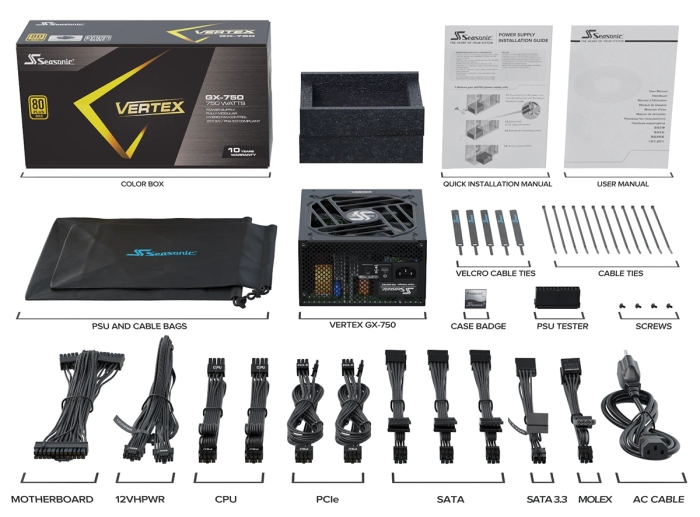 SEASONIC VERTEX GX-750 Gold 750W
