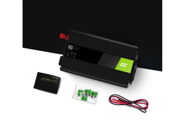 Инвертор 12/220 V  DC/AC 1000W/2000W, Модифицирана синусоида, GREEN CELL