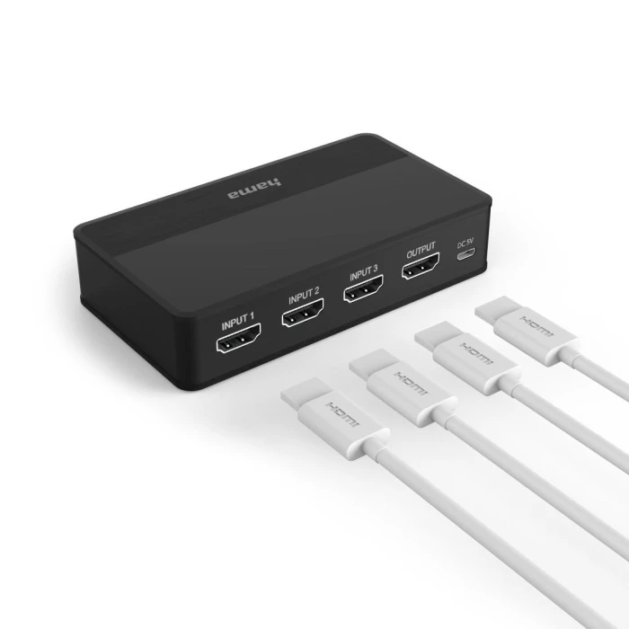 HAMA Превключвател / суич 4K-HDMI 3x1