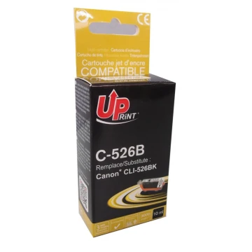 Мастилница UPRINT CLI526 CANON, С чип, Черен