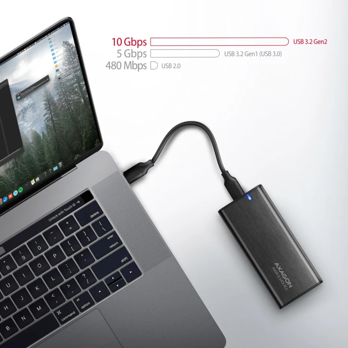 AXAGON EEM2-SB2 M.2 NVMe & SATA SSD