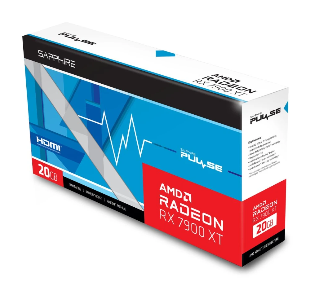 SAPPHIRE PULSE RADEON RX 7900 XT GAMING OC 20GB