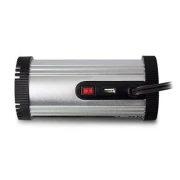 Инвертор Ewent EW3990, DC/AC 12V - 230V, 150W, USB 2.1 A, Сребрист