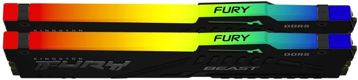 16GB (2x8) DDR5-6000 CL36 Kingston FURY Beast Black RGB