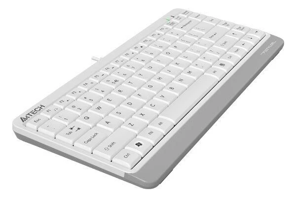Мини клавиатура A4tech FK11, Жична, USB, hot keys 12, кабел 1,5 m, Бял