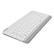 Мини клавиатура A4tech FK11, Жична, USB, hot keys 12, кабел 1,5 m, Бял