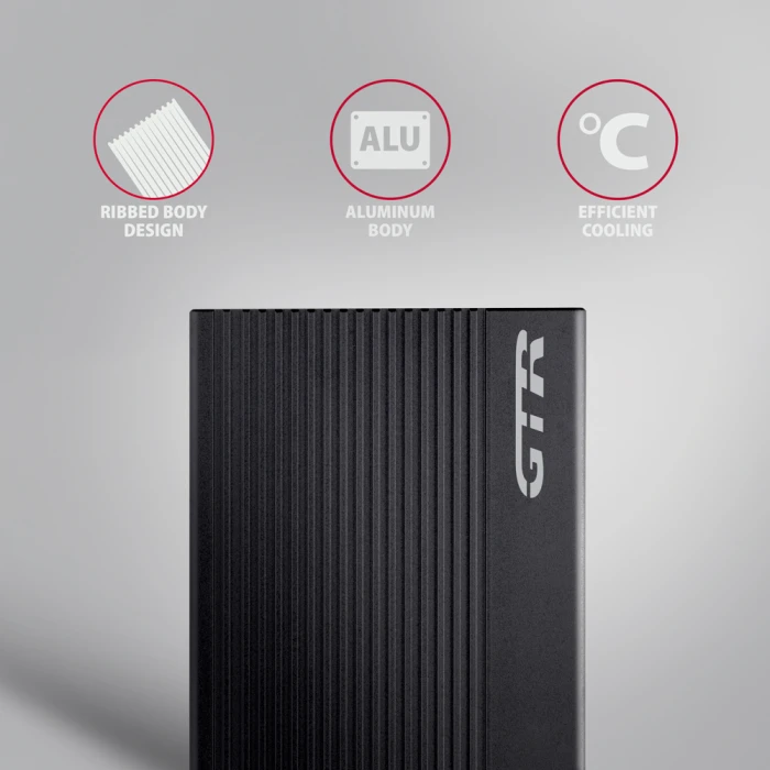 AXAGON EE25-GTR USB-C RIBBED 2.5"