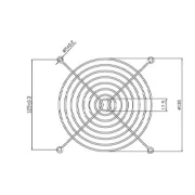 Evercool Решетка за вентилатор Fan Grill Metal - 140mm FG-140/M