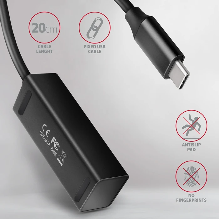 AXAGON HUE-M1C USB-C MINI hub