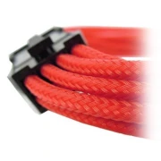 GELID 6+2pin VGA PCI-E Power extension cable 30cm individually sleeved RED, 18 AWG