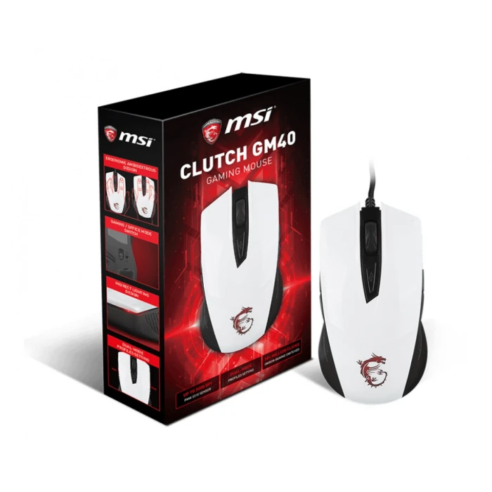 MSI CLUTCH GM40 WHITE