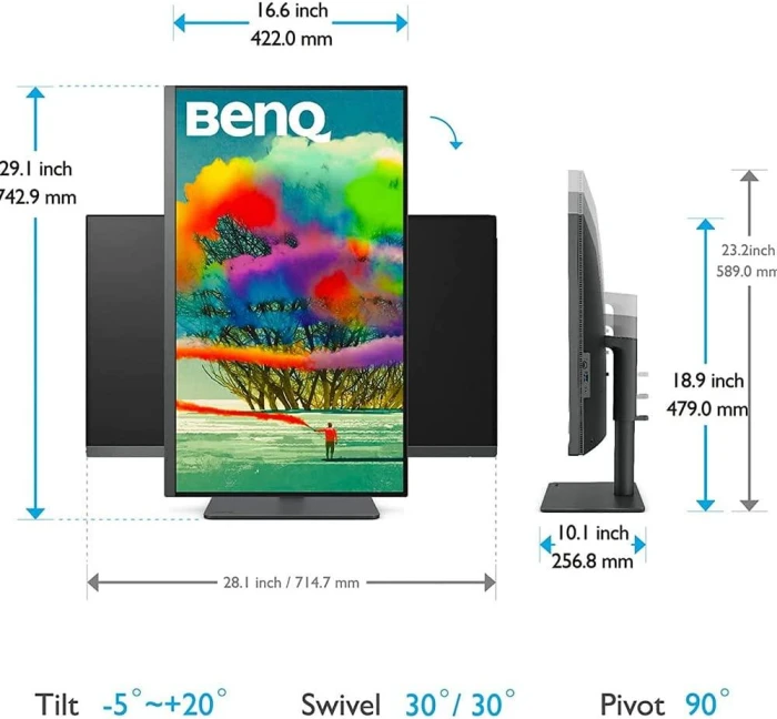 Монитор BenQ PD3205U, 31.5", 4K