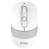 Безжична мишка A4tech FB10C Fstyle Grayish White , Bluetooth, 2.4GHz, Литиево-йонна батерия, Бял