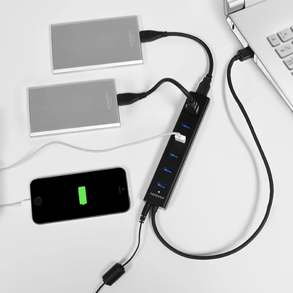 AXAGON HUE-SA7BP USB3.0 CHARGING hub