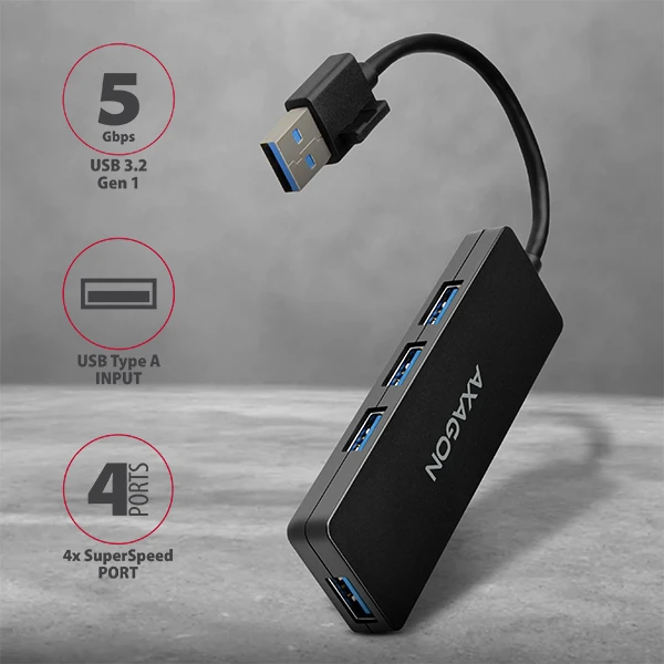 AXAGON HUE-G1A USB SLIM hub