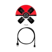 HyperX ChargePlay Quad 2 Докинг станция за Nintendo Switch Joy-Con контролери, Бяло/Червено