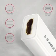 AXAGON Mini DP > HDMI adapter 4K/30Hz 2К/60Hz