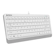 Мини клавиатура A4tech FK11, Жична, USB, hot keys 12, кабел 1,5 m, Бял