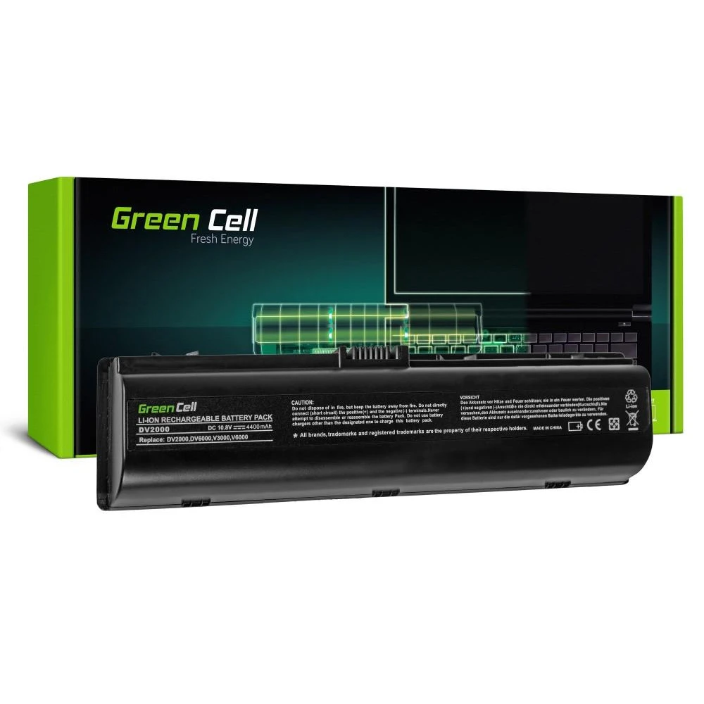 Батерия за лаптоп GREEN CELL, HP Pavilion DV2000, DV6000, DV6500, DV6700, 11.1V, 4400mAh