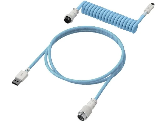 HyperX Coiled Cable USB-C Light Blue-White