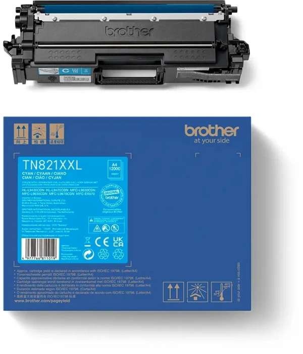 Brother TN-821XXLC Toner - Cyan