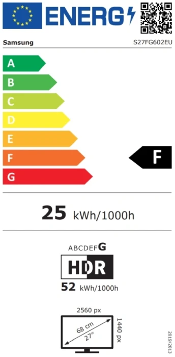 Samsung G6 G60SF 27" QD-OLED 2K 500Hz