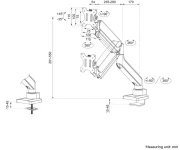 Neomounts by Newstar Next Core Desk Mount 1 screen (topfix clamp &grommet)