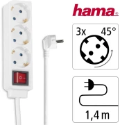 HAMA Разклонител 3 гнезда - 1.4m