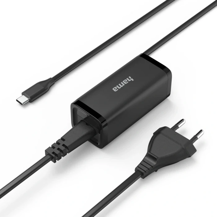 HAMA Зарядно за лаптоп USB-C PD GaN 5-20V/65W