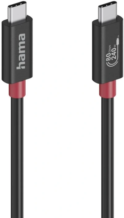 HAMA USB4-C 80Gbit/s 5A 240W - 1.0m