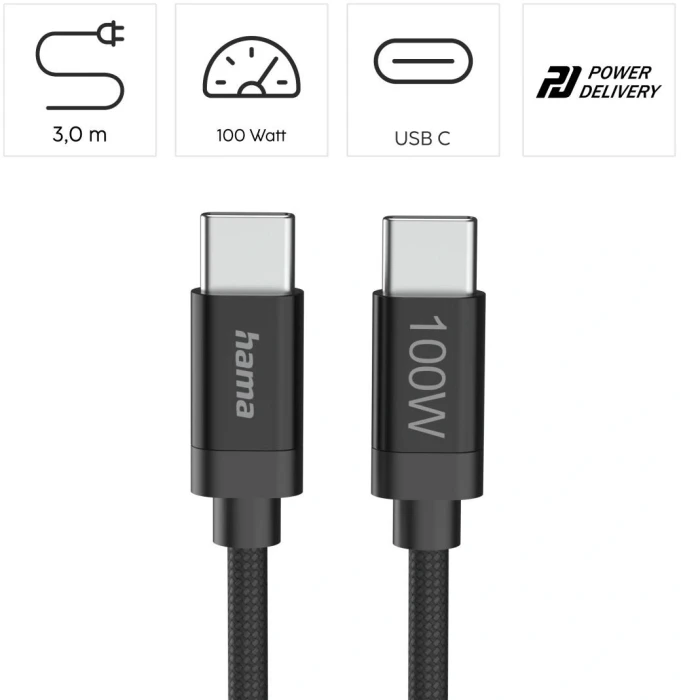 Hama USB-C 100W - 3.0m
