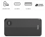 HAMA Външна батерия 20000 mAh
