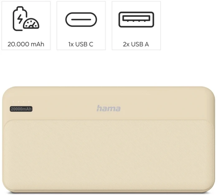 HAMA Pocket 20 батерия - 20000 mAh