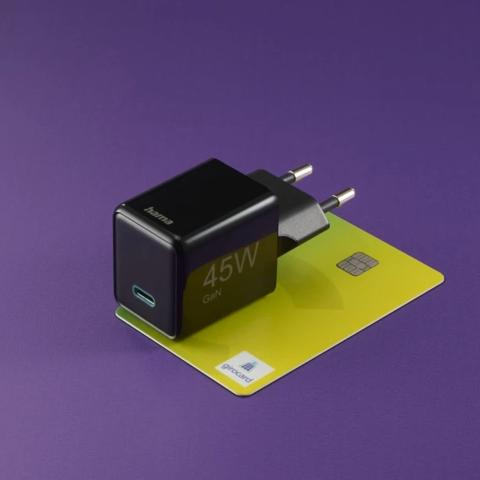HAMA Бързо мини зарядно GaN 45W