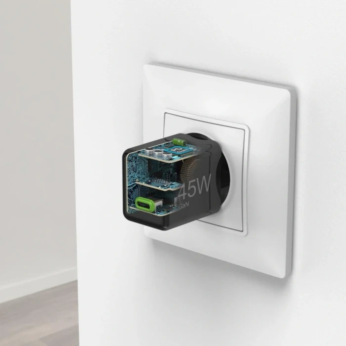 HAMA Бързо мини зарядно GaN 45W