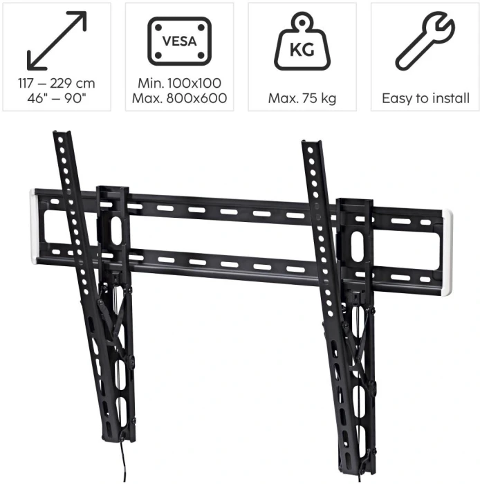 Стенна стойка за TV Hama 100" 75кг